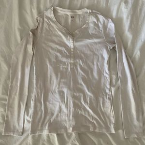 uniqlo white long sleeve XS